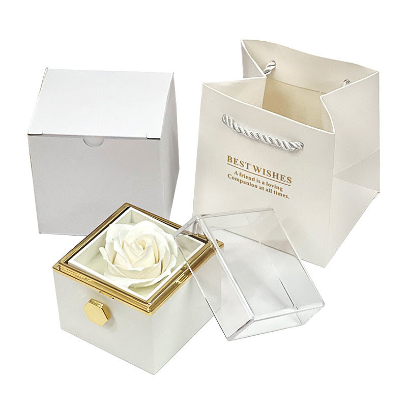 Rotating Rose Jewelry Box